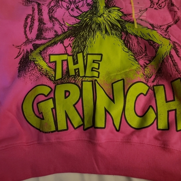 GRINCH Christmas Sweatshirt Top PINK New VIRAL - Picture 4 of 4
